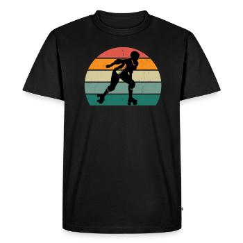 Inline Skating Skater Skater Inliner Roller Skates - Men's Premium Organic T-Shirt - black - Front - Nico (187cm)