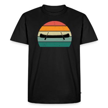 Canoéistes Canoë Canoë Kayak Slalom Canoë - T-shirt Premium bio Homme - noir - Devant - Nico (187cm)