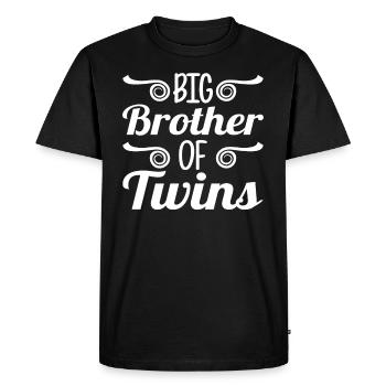 Grand Frère des Jumeaux Großer Bruder - T-shirt Premium bio Homme - noir - Devant - Nico (187cm)