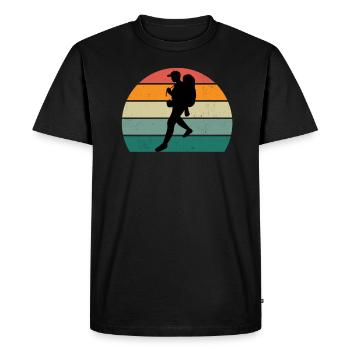 Grimpeur Grimpeur Bloc Escalade - T-shirt Premium bio Homme - noir - Devant - Nico (187cm)