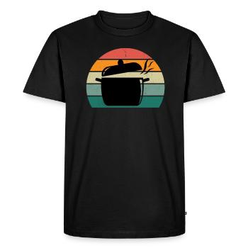 Cook Cook Kitchen Restaurant Bar Bistro - Men's Premium Organic T-Shirt - black - Front - Nico (187cm)