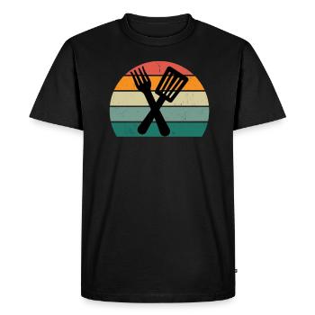 Cook Cook Kitchen Restaurant Bar Bistro - Men's Premium Organic T-Shirt - black - Front - Nico (187cm)