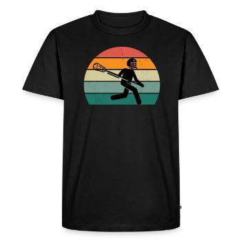 Crosse Raquette de crosse Tor Werfen Crosse - T-shirt Premium bio Homme - noir - Devant - Nico (187cm)
