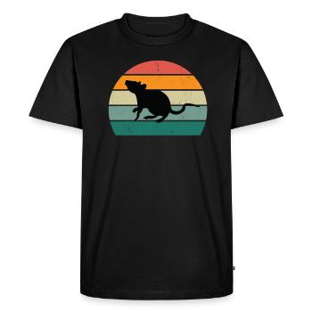 Rats rat mom rat dad house rat sewer rat - Men's Premium Organic T-Shirt - black - Front - Nico (187cm)