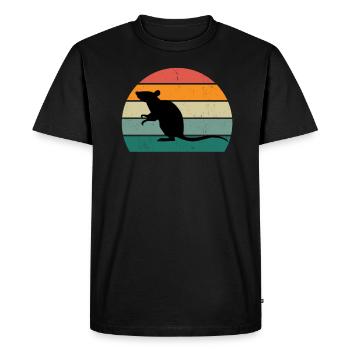 Rats rat mom rat dad house rat sewer rat - Men's Premium Organic T-Shirt - black - Front - Nico (187cm)