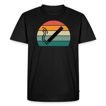 fumeur fumeur cigarette cigarillo fumer - T-shirt Premium bio Homme - noir - Devant - Nico (187cm)