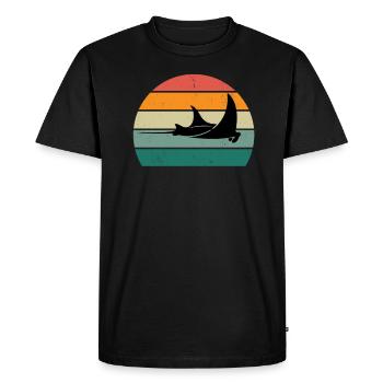 Stingrays Devil Rays Flies Gliding Rays - Men's Premium Organic T-Shirt - black - Front - Nico (187cm)