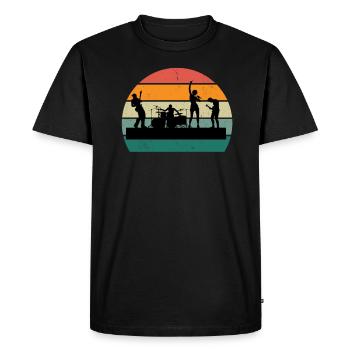 Drummer Drum Drummer Drummer Drums - Men's Premium Organic T-Shirt - black - Front - Nico (187cm)