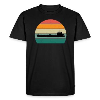Ship Boat Boats Yachts Captain Ships - Men's Premium Organic T-Shirt - black - Front - Nico (187cm)
