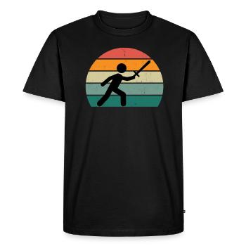 Sword Fighting Sword Blade Lance Sabre Dagger - T-shirt Premium bio Homme - noir - Devant - Nico (187cm)