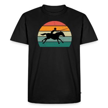 Sword Fighting Sword Blade Lance Saber Dagger - Men's Premium Organic T-Shirt - black - Front - Nico (187cm)