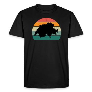 schweizerin schweizer schwizerdeutsch berg schweiz - T-shirt Premium bio Homme - noir - Devant - Nico (187cm)