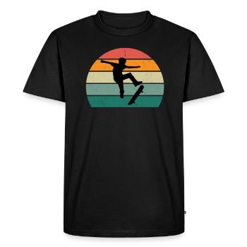 Skatboarden Skatboarder Skatboarderin Skatboard - T-shirt Premium bio Homme - noir - Devant - Nico (187cm)