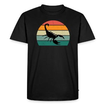 Scorpions Scorpion Colonne vertébrale Désert Scorpion - T-shirt Premium bio Homme - noir - Devant - Nico (187cm)