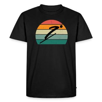 Saut à ski Saut à ski Saut à ski Ski - T-shirt Premium bio Homme - noir - Devant - Nico (187cm)
