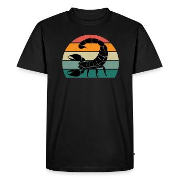 Scorpions Scorpion Colonne vertébrale Désert Scorpion - T-shirt Premium bio Homme - noir - Devant - Nico (187cm)