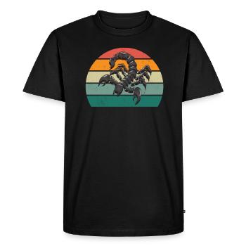 Scorpions Scorpion Colonne vertébrale Désert Scorpion - T-shirt Premium bio Homme - noir - Devant - Nico (187cm)
