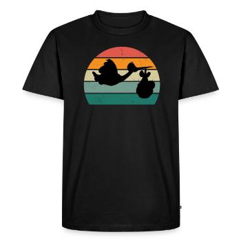 Cigogne Cigogne Bébé Enfants Enfant Bec Cigogne - T-shirt Premium bio Homme - noir - Devant - Nico (187cm)
