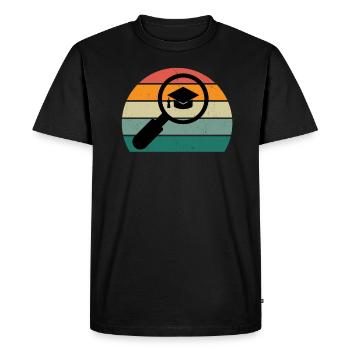 études étudiant diplôme bachelor université - T-shirt Premium bio Homme - noir - Devant - Nico (187cm)