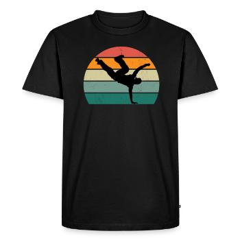 danseur danse mouvement mouvement mouvement couple - T-shirt Premium bio Homme - noir - Devant - Nico (187cm)