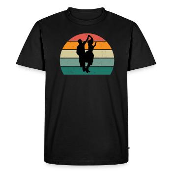 danseur danse mouvement mouvement mouvement couple - T-shirt Premium bio Homme - noir - Devant - Nico (187cm)
