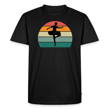 danseur danse mouvement mouvement mouvement couple - T-shirt Premium bio Homme - noir - Devant - Nico (187cm)