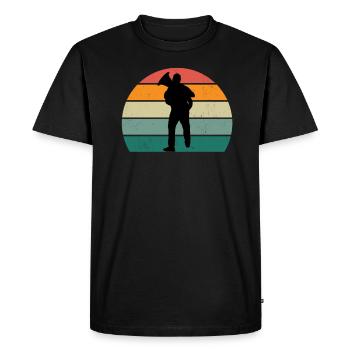Joueur de tuba Joueur de tuba instrument de cuivre tuba - T-shirt Premium bio Homme - noir - Devant - Nico (187cm)