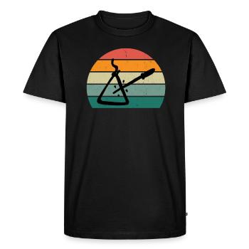 Triangle Player Triangle Player Sound Triangle - T-shirt Premium bio Homme - noir - Devant - Nico (187cm)