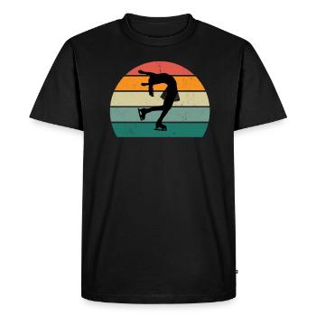 neige froide glace bonhomme de neige boule de neige hiver - T-shirt Premium bio Homme - noir - Devant - Nico (187cm)