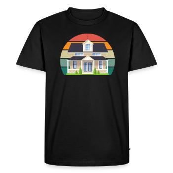 accueil appartement familial appartement maison familiale maison - T-shirt Premium bio Homme - noir - Devant - Nico (187cm)
