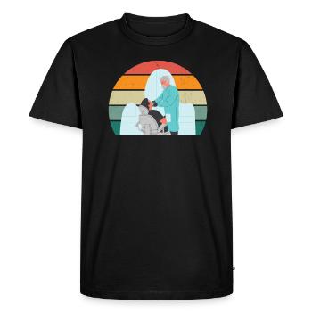 Dentist Tooth Teeth Drill Drill Tooth Dentist - Men's Premium Organic T-Shirt - black - Front - Nico (187cm)
