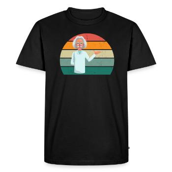 connaissances scientifiques en recherche - T-shirt Premium bio Homme - noir - Devant - Nico (187cm)