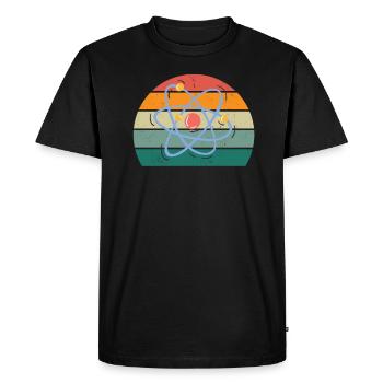 science scientist research knowledge - Men's Premium Organic T-Shirt - black - Front - Nico (187cm)