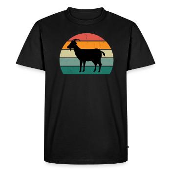 goat kid moan goat goat goat - Men's Premium Organic T-Shirt - black - Front - Nico (187cm)