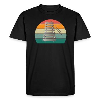 Xylophone Lecteur de Xylophone Lecteur de musique Xylophoniste - T-shirt Premium bio Homme - noir - Devant - Nico (187cm)