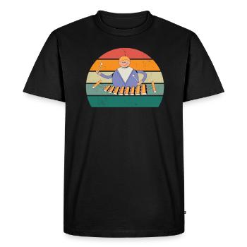 Xylophone Lecteur de Xylophone Lecteur de musique Xylophoniste - T-shirt Premium bio Homme - noir - Devant - Nico (187cm)