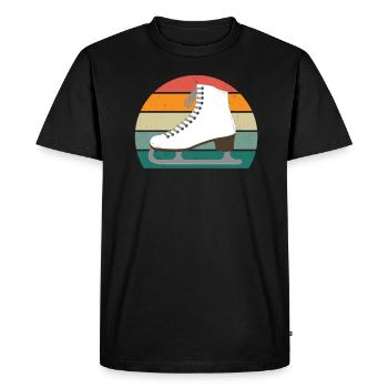neige froide glace bonhomme de neige boule de neige hiver - T-shirt Premium bio Homme - noir - Devant - Nico (187cm)
