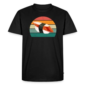 Maki sushi nourriture poisson cru japon sushi japonais - T-shirt Premium bio Homme - noir - Devant - Nico (187cm)