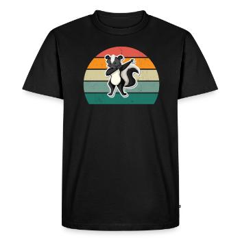 Les mouffettes puent les mammifères défendent la mouffette - T-shirt Premium bio Homme - noir - Devant - Nico (187cm)