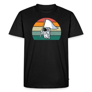 UFO Alien Space All Universe Rocket Space - T-shirt Premium bio Homme - noir - Devant - Nico (187cm)