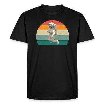 UFO Alien Space All Universe Rocket Space - T-shirt Premium bio Homme - noir - Devant - Nico (187cm)