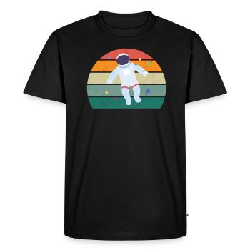 UFO Alien Space All Universe Rocket Space - T-shirt Premium bio Homme - noir - Devant - Nico (187cm)