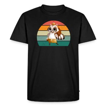 Hikers Hikers Mountains Mountain Valley Valleys Hiking - Men's Premium Organic T-Shirt - black - Front - Nico (187cm)