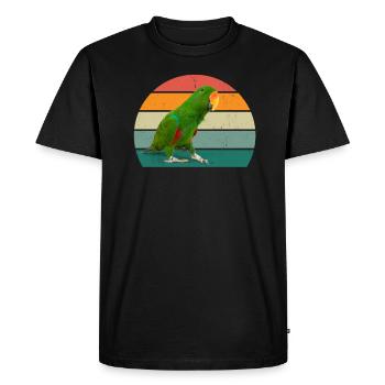 oiseaux vol planeur air plumes plumes vol oiseau - T-shirt Premium bio Homme - noir - Devant - Nico (187cm)