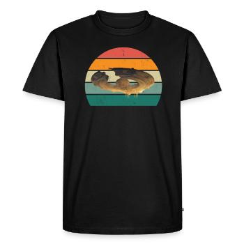 aliens alien space space flying UFOs UFO - Men's Premium Organic T-Shirt - black - Front - Nico (187cm)