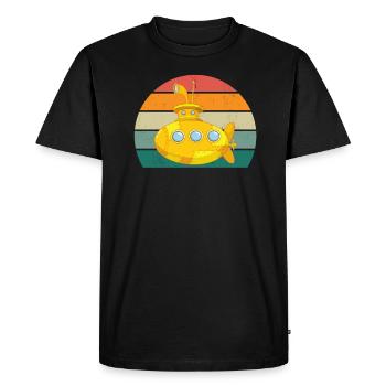 U-boater submariner submariner sous-marin - T-shirt Premium bio Homme - noir - Devant - Nico (187cm)