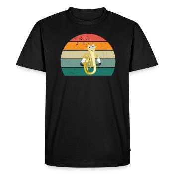 Tuba player Tuba player Brass instrument Tuba - Men's Premium Organic T-Shirt - black - Front - Nico (187cm)