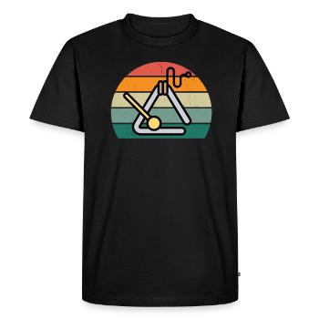 Triangle Player Triangle Player Sound Triangle - T-shirt Premium bio Homme - noir - Devant - Nico (187cm)