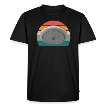 aliens alien space space flying UFOs UFO - Men's Premium Organic T-Shirt - black - Front - Nico (187cm)