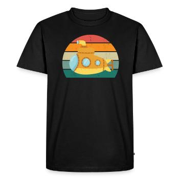 U-boater submariner submariner sous-marin - T-shirt Premium bio Homme - noir - Devant - Nico (187cm)